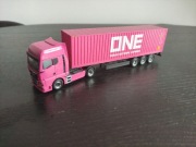 Model ciężarówki Herpa MAN TGX z kontenerem ONE 1:87 – kolekcjonerski