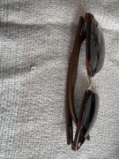 Okulary przeciwsłoneczne, korekcyjne, drewniane! oko prawe -1,0, lewe -1,25