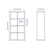 Regał Ikea Kallax imitacja dębu z 4 szufladami