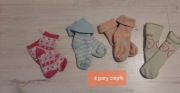 Zestaw ciepłe skarpety bawełniane 2,5zł/s r.19-22 