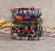 Bransoletki Surfer Boho 12 szt. - Plecione, Unisex, W STYLU ETNICZNYM