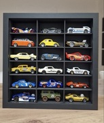 Unikatowy wkład, półka, gablota, ramka na 18 samochodzików Hot Wheels!