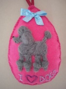 ZAWIESZKA "I LOVE DOGS" FILC HAND MADE