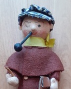 Sherlock Holmes, lalka_ zabawka PRL