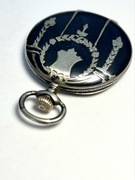 Zegarek kieszonkowy niello srebrny