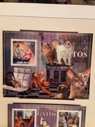 Gwinea Bissau 2010 Mi blok 803 koty idealna pozycja