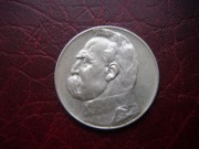 POLSKA  MONETA  5 zł 1936 r. JÓZEF PIŁSUDSKI (SREBRO ) 