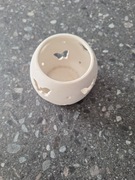 mały świecznik osłonka na świece lampion motyle ceramiczny