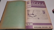 Zbiór dwutygodników FILATELISTA z roku 1957 oprawa introligatorska