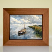 ŻAGLÓWKA | JEZIORO | OBRAZ | IMPRESJONIZM | AI ART