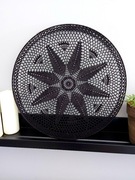 Mandala, czarna rozeta 40cm łapacz