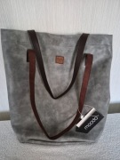 Nowa torba MOODO Shopper, zapinana na zamek. A4, skóra ekologiczna,