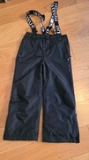 spodnie śniegowe dziecięce Brugi 110/116 czarne mało używane narciarskie