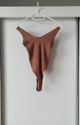 Nowe brązowe prążkowane body damskie modal Urban rozm.XS