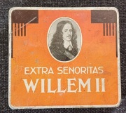 Stara pusta puszka po cygarach Extra Senoritas Willem II