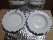 Społem.WSS.Lubiana.PRL.2x talerze obiadowe głębokie.Stan BDB.