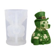 PIES w CYLINDRZE forma silikonowa 10.6*7.6 do Odlewów Świec Gipsu Wosku 