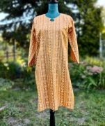 Komplet indyjski spodnie tunika pomarańczowa 