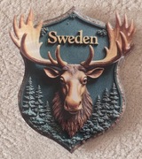 Magnes akrylowy na lodówkę SWEDEN Szwecja Oslo Skandynawia(40)