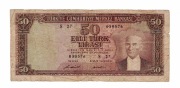 TURCJA 50 LIRASI 1970  P187A 10534