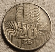 Moneta 20zl z roku 1974