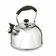 Czajnik z gwizdkiem na indukcję srebrny połysk Vincent Tadar 2,3 l