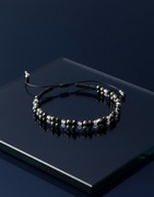 Bransoletka Talizman Ochronny  I Labradoryt, piryt, turmalin