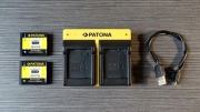 Ładowarka Patona z 2 bateriami do aparatów Lumix