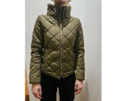 Kurtka pikowana zimowa Tokyo Laundry khaki zielona XS S