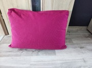 Poszewki ozdobne na duże poduszki 3 sztuki fuksja 