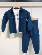 Komplet 3 częściowy bluzka + koszula katana + spodnie dresowe r. 110/116 