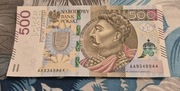 Banknot 500zl seria AA