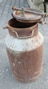 Stara bańka na mleko metalowa ~40L PRL vintage