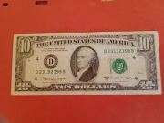 USA 10 DOLARÓW SERIA 1988A BANK OF CLEVELAND D-4