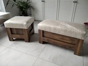 Zestaw mebli. Puf, stolik