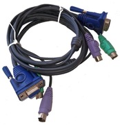 Kabel KVM VGA + 2x PS/2 115cm