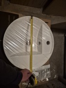 ZLEW 40cm nadblatowy biały