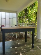 Stół nowy 116 / 67 / 75 cm rozkładany na 150 cm,dąb, nogi kol, grafit