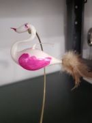 Bombka choinkowa prl łabędź 