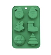 Bożonarodzeniowa forma silikonowa 6gn do Pieczenia Monoporcje Odlewów 