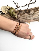 Bransoletka ze znakiem zodiaku – skóra naturalna, regulowana, unisex