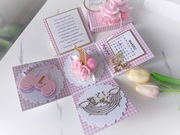 Exploding box roczek urodziny pamiątka chrztu 