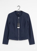 Nowa lniana kurtka BRANDTEX żakiet z lnem granatowa premium 42 XL