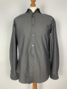 Koszula Hugo Boss L slim fit 100% bawełna elegancka do biura i smart casual