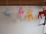 Ozdobne renifery na choinkę 