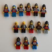 Zestaw 14 figurek LEGO Rycerze Średniowiecze Zamek + dodatki