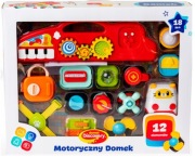 Dumel zabawka edukacyjna motoryczny domek dla dzieci światło dźwięk 30816