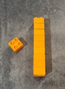 Lego Duplo klocki 2x2 10szt. pomarańczowe