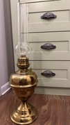 Stara mosiężna lampa naftowa Antyk 5