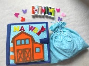 Quiet book dla dzieci, filcowa książeczka.